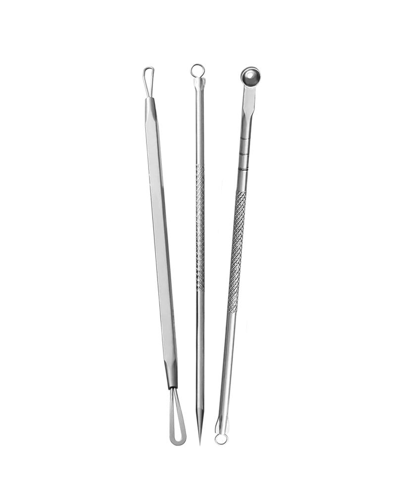 Dermatologist Blackhead & Acne Steel Removal Kit (3 Pcs)